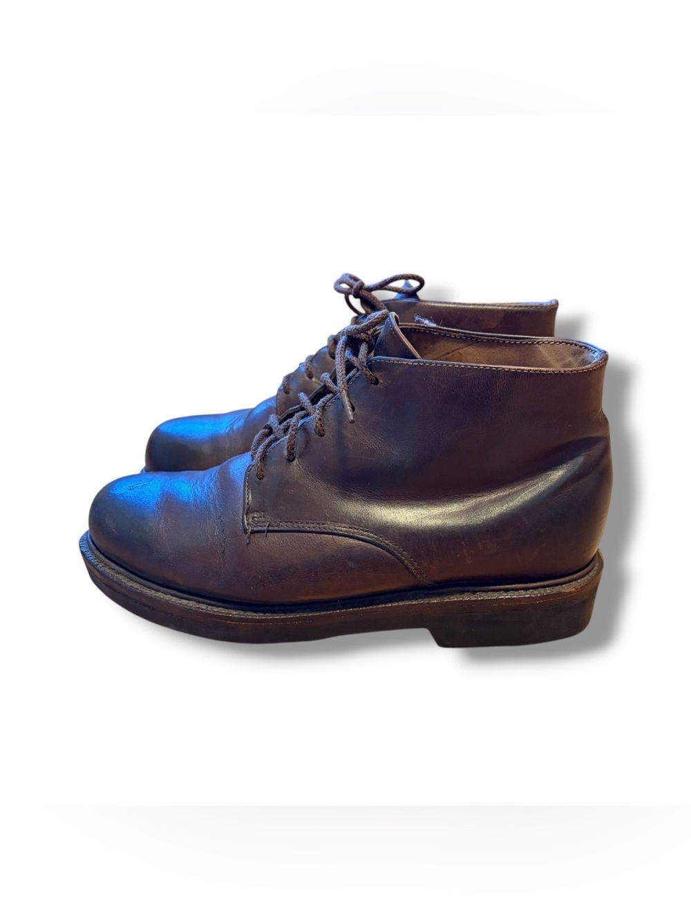 Vintage 90’s L.L. Bean Brown Leather Chukka Boots Classic Outdoor Sz 8